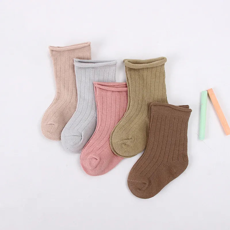 5Pairs Fadeless Soft Baby Socks