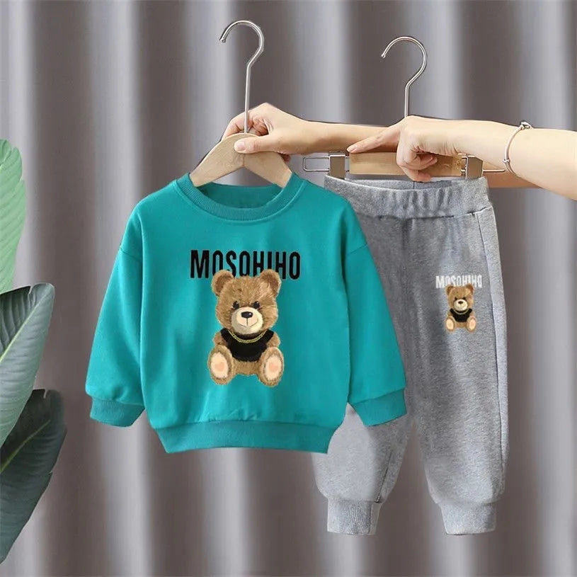 Children Sweatshirt Bear 2pc Set