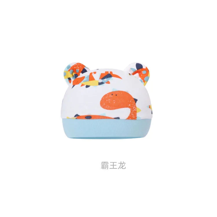 5pcs Baby Cartoon Anti-scratch Gloves Hat Foot Cover Set