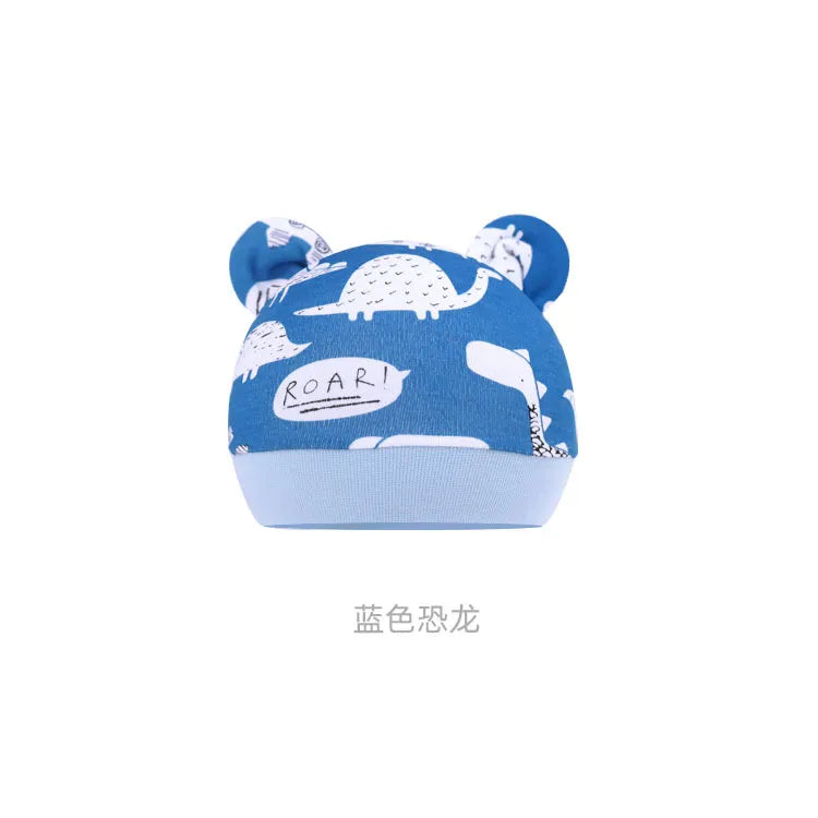 5pcs Baby Cartoon Anti-scratch Gloves Hat Foot Cover Set