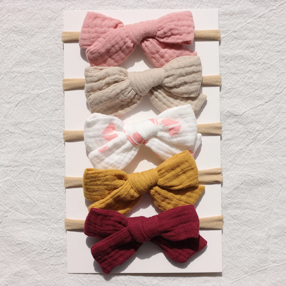 Baby Bow Headband 5Pc Set