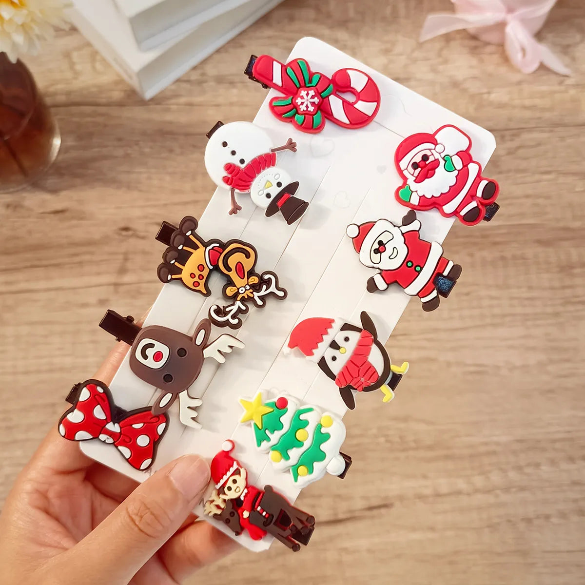 Cute Christmas Hair Clips 10PCS/Set