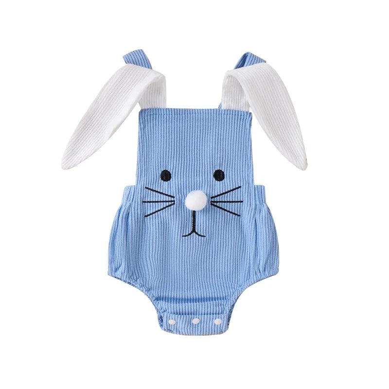 Bunny Romper Rabbit Ear Backless Sleeveless Strap Romper