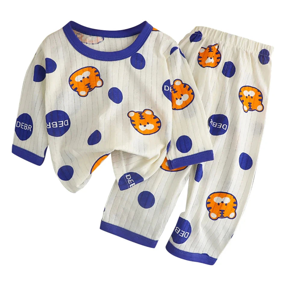 Cotton Long Sleeve and Pants Pajamas Sets