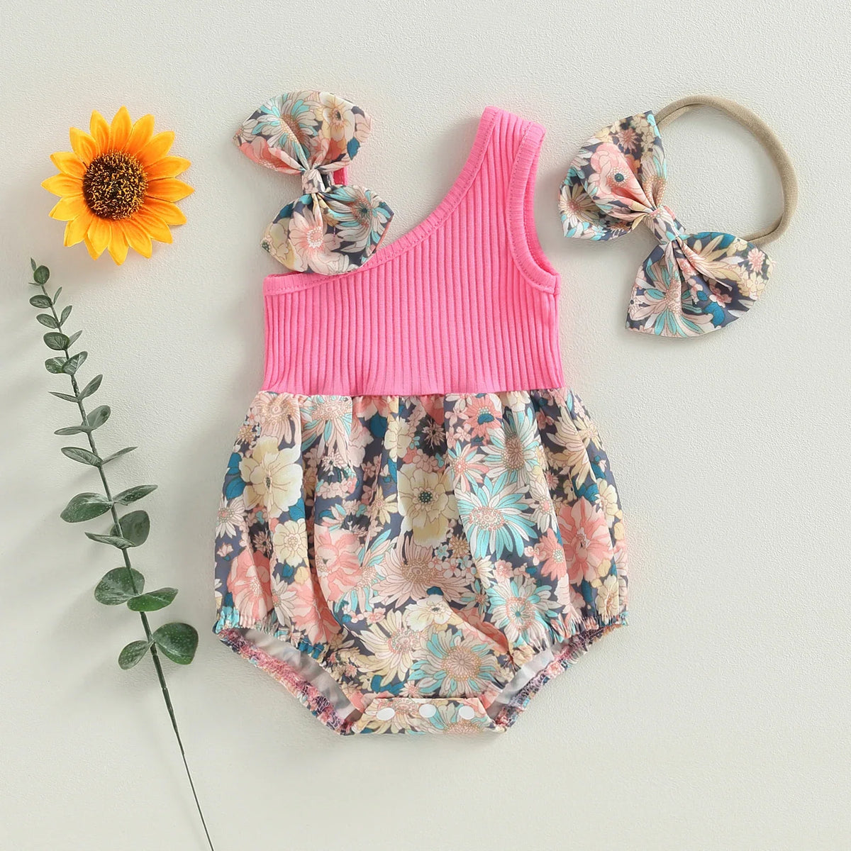 Baby Boy Two Piece Outfits Summer Striped Short Sleeve Shirt and Shorts Set with Matching Hat Stylish Clothes