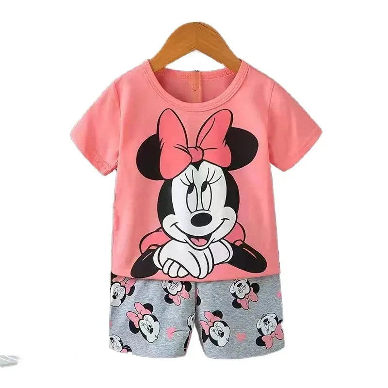 Cartoon print Newborn baby Clothes set