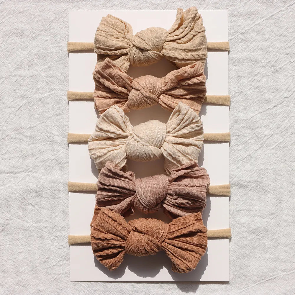 Baby Bow Headband 5Pc Set