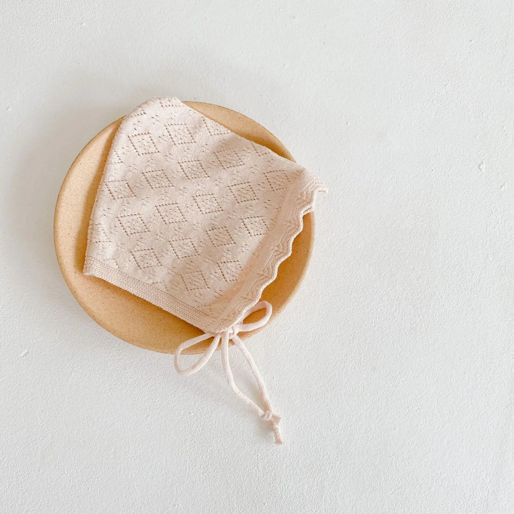 Cotton Soft Baby Bonnet Solid Color