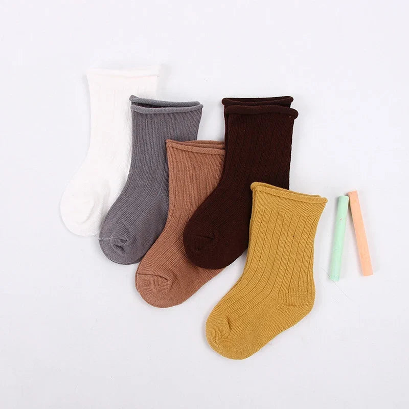 5Pairs Fadeless Soft Baby Socks