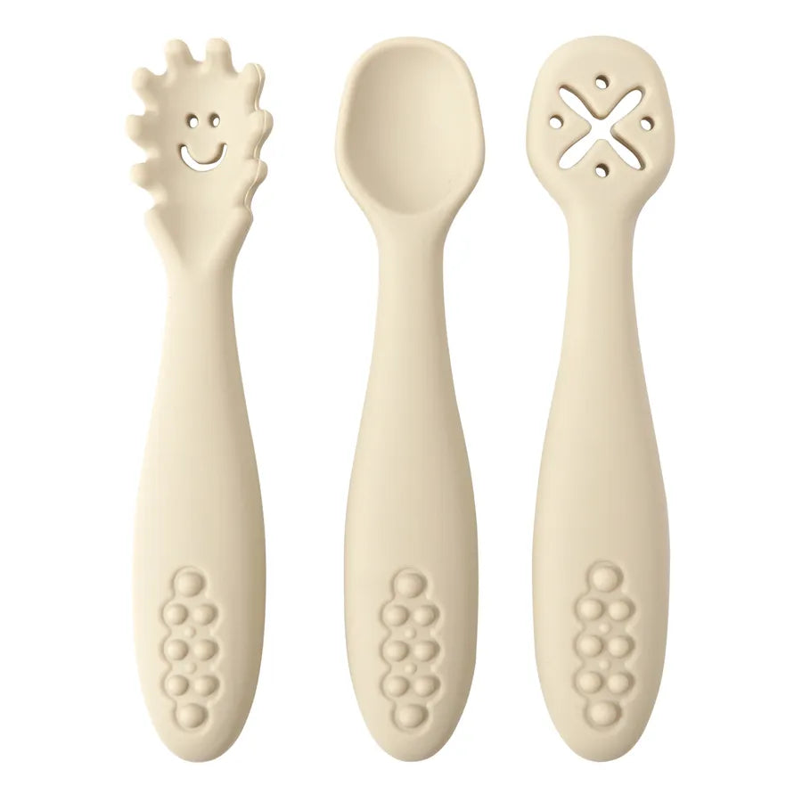 3PCS Cute Baby Learning Utensils Set