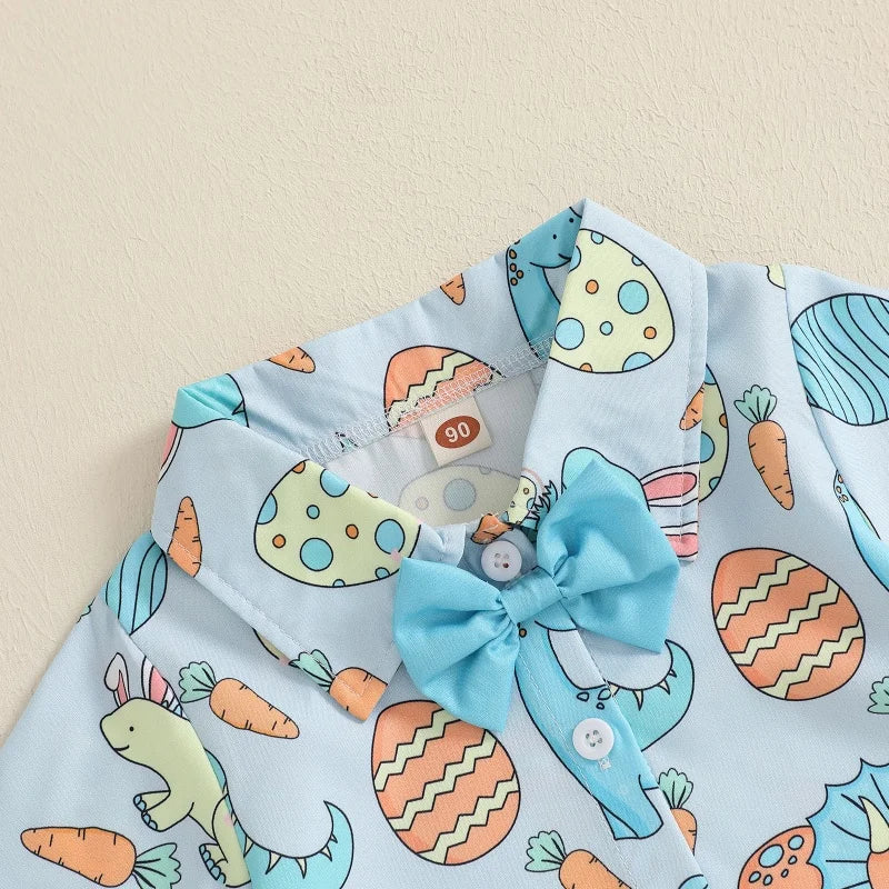 Baby Boys Easter Outfits Cute Egg Carrot Pattern