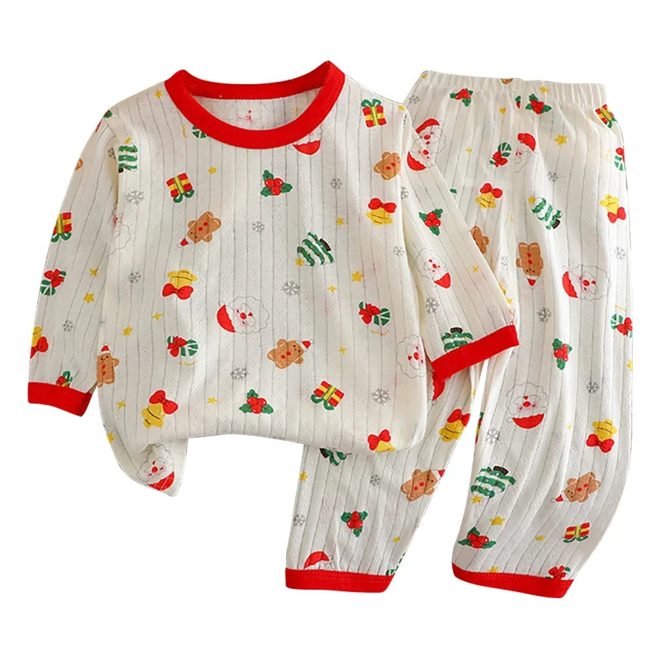 Cotton Long Sleeve and Pants Pajamas Sets
