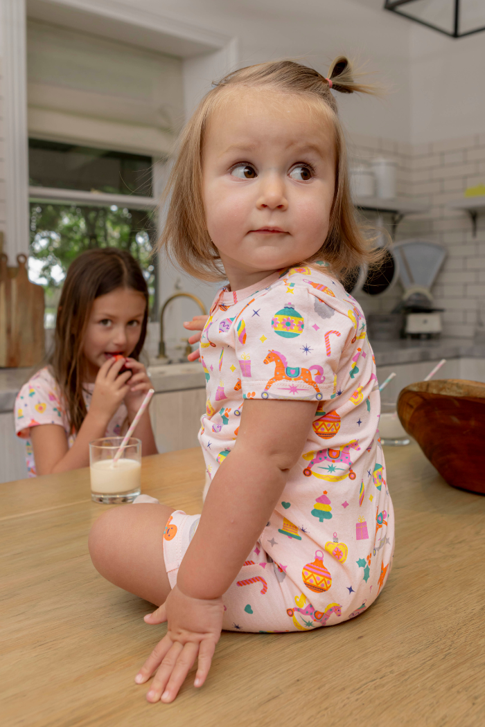 Candy Cane Zip Romper