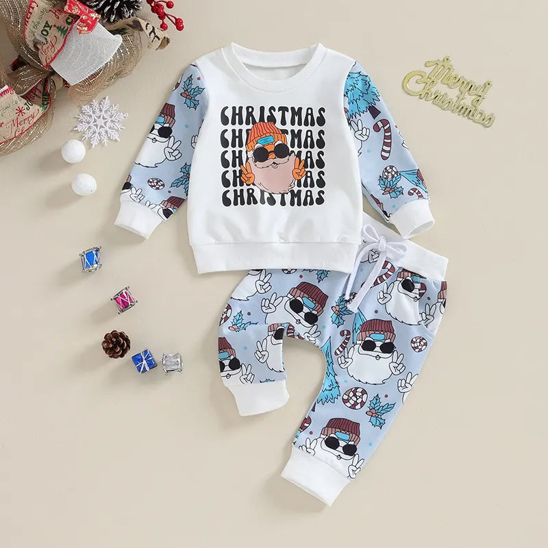 Christmas Outfits Cool Santa Claus Print