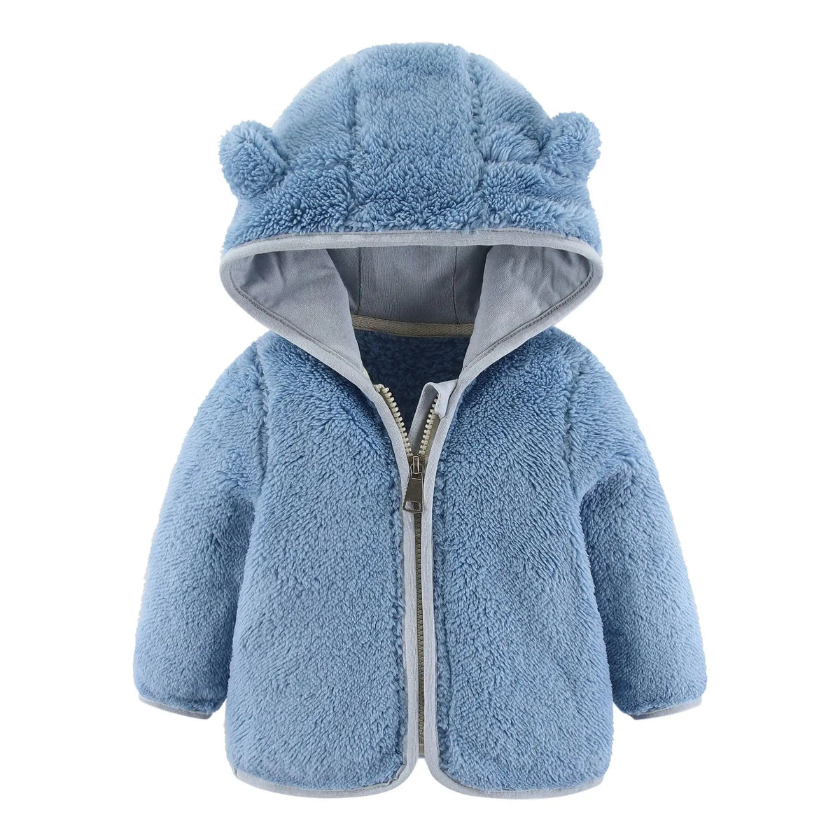 Bear Ears Hooded  Zipper jacket