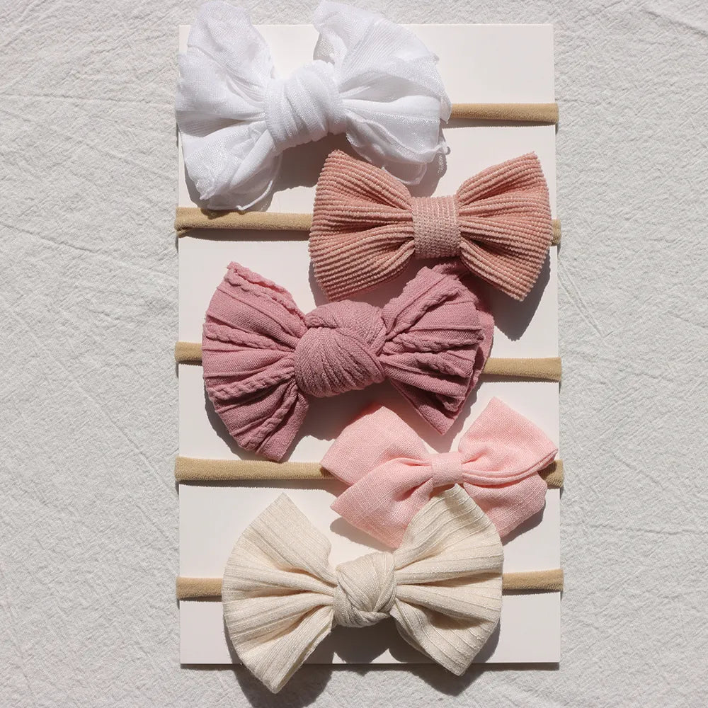 Baby Bow Headband 5Pc Set