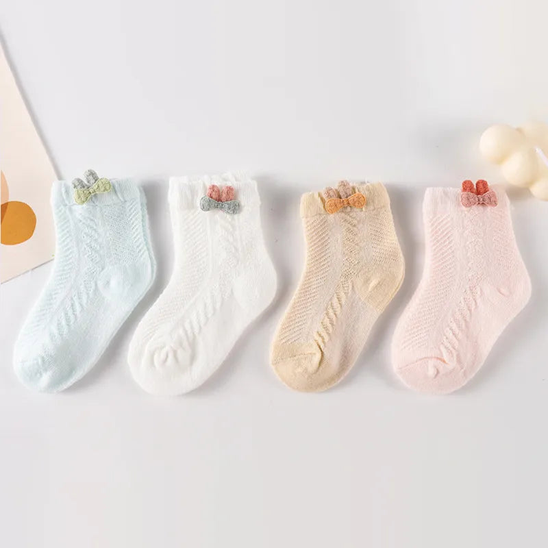 4Pcs Infant Socks Mesh