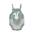 Bunny Easter Knit Rompers Sleeveless
