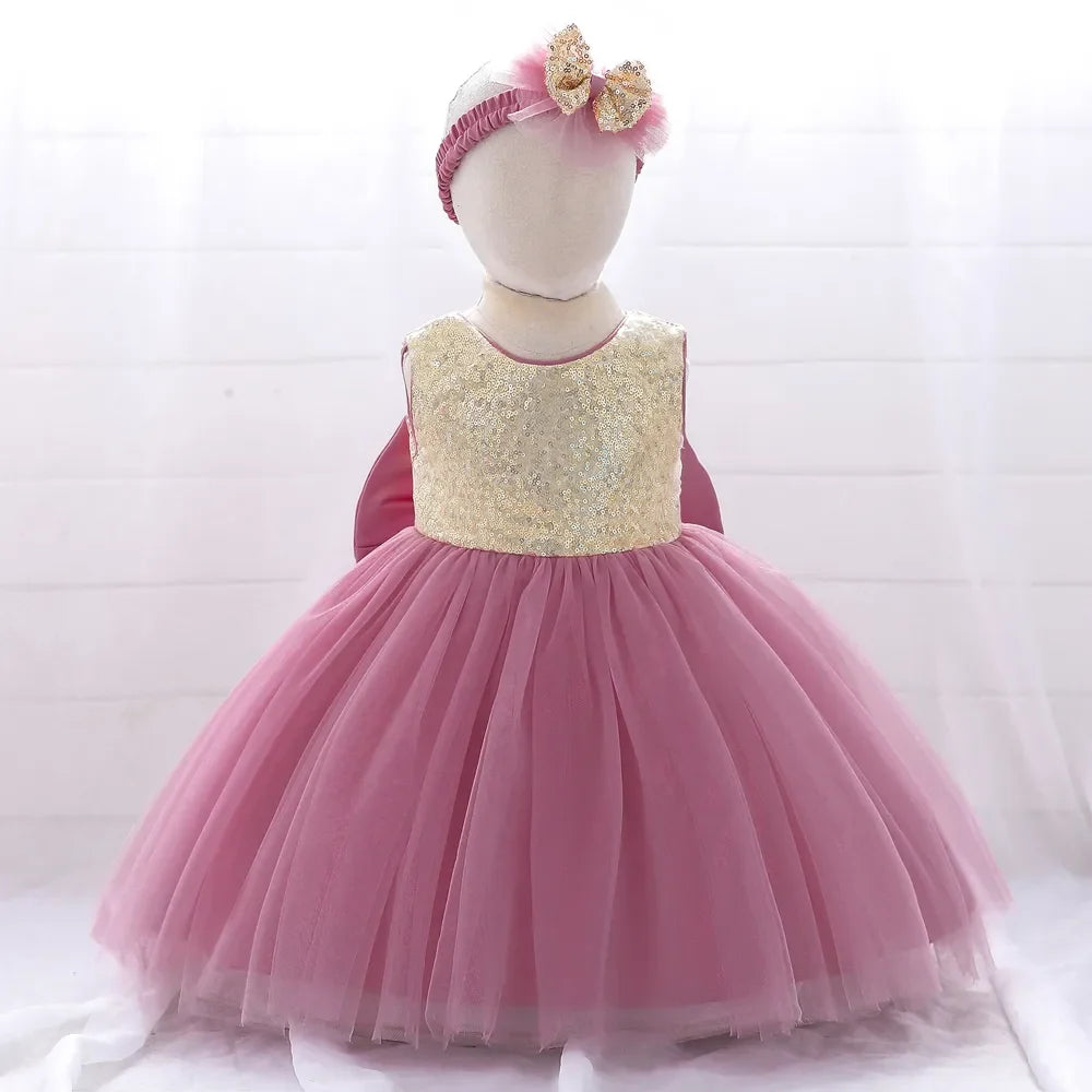 2PCS Princess Christmas Baby Dress