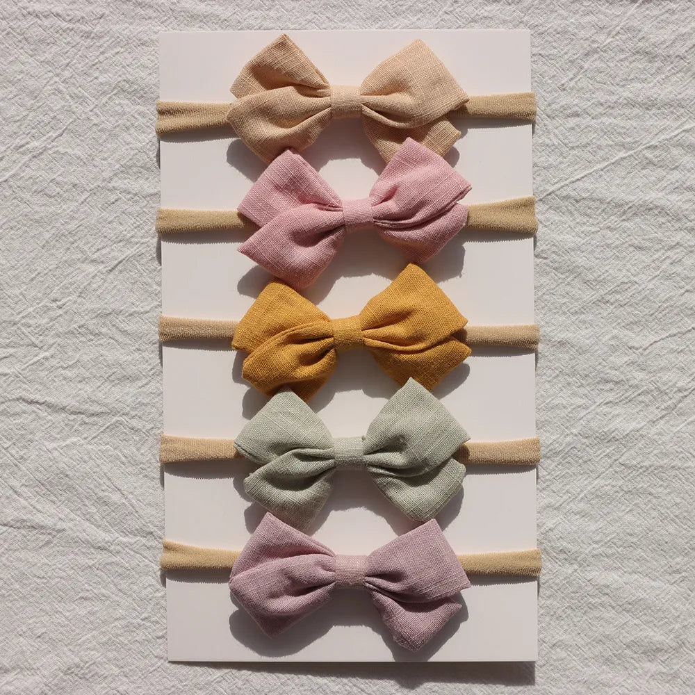 Baby Bow Headband 5Pc Set