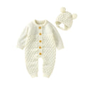 Baby 2PCS Winter Jumpsuit Bear Hat Set