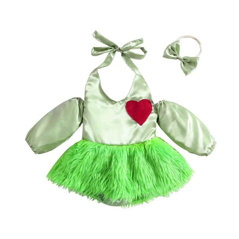 Christmas Newborn Baby Girls Rompers Dress