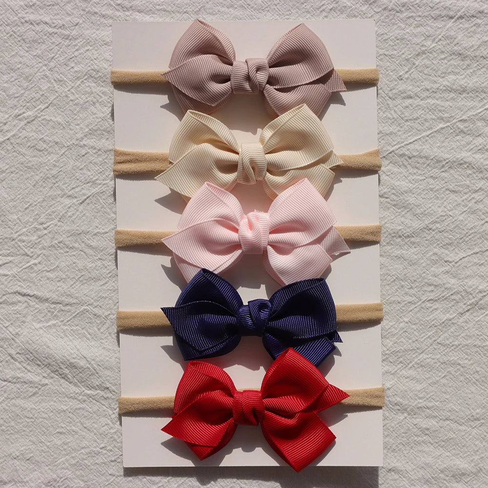 Baby Bow Headband 5Pc Set