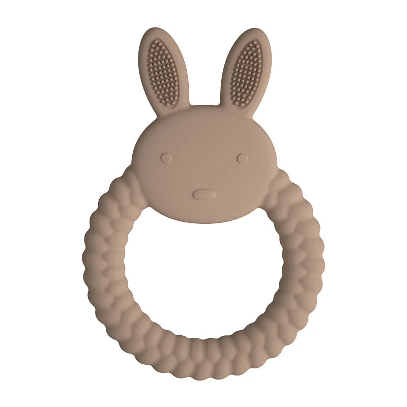 Food Grade Baby Rabbit Silicone Teether