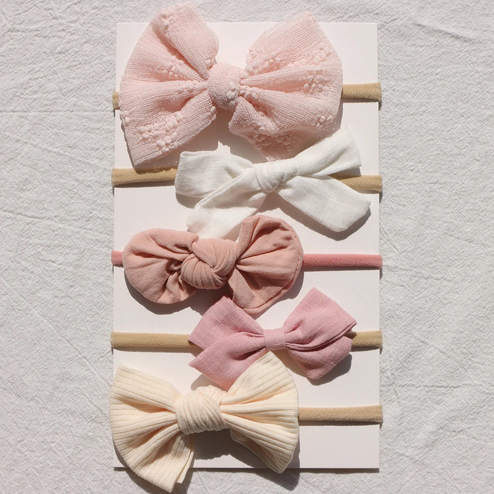 Baby Bow Headband 5Pc Set