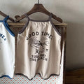 Cartoon Print Jumpsuit Cotton Vest Onesie