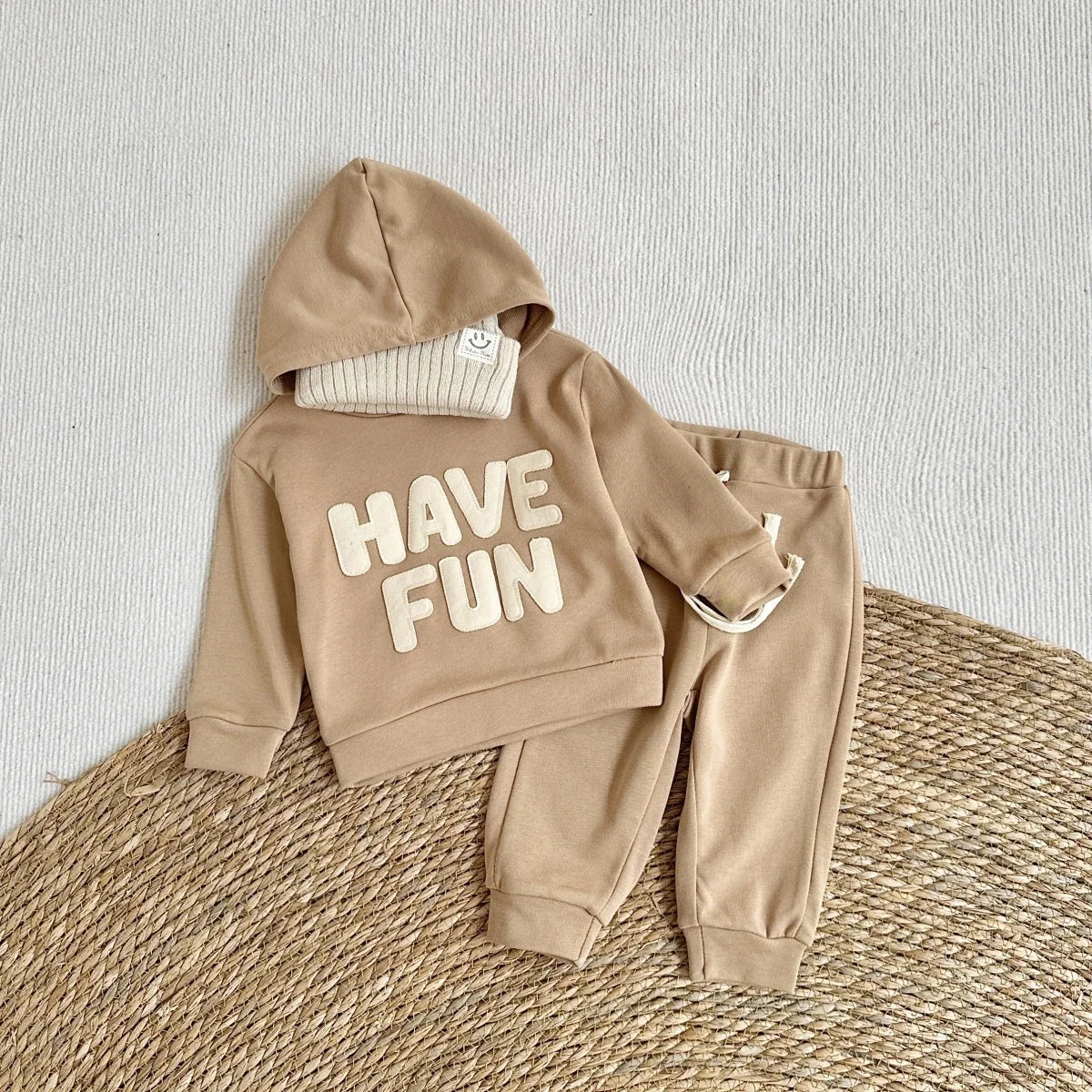 Boys/ Girls Hoodies Suit Casual Style Letter Print 2PCS Sets