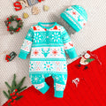 Baby Infant Deer Christmas Cartoon Prints Romper