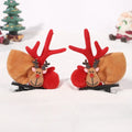 1pair Christmas Party New Years Antler Hair Clips