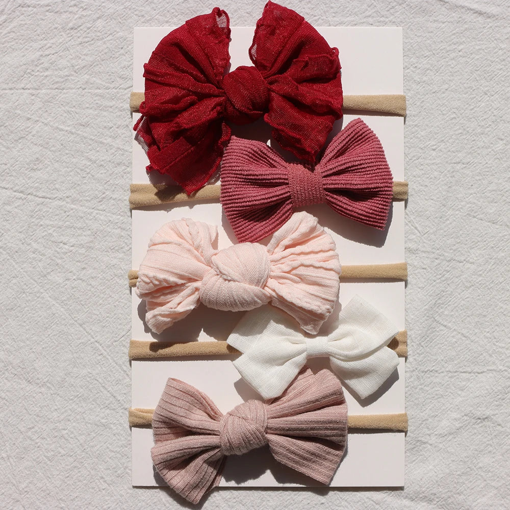 Baby Bow Headband 5Pc Set