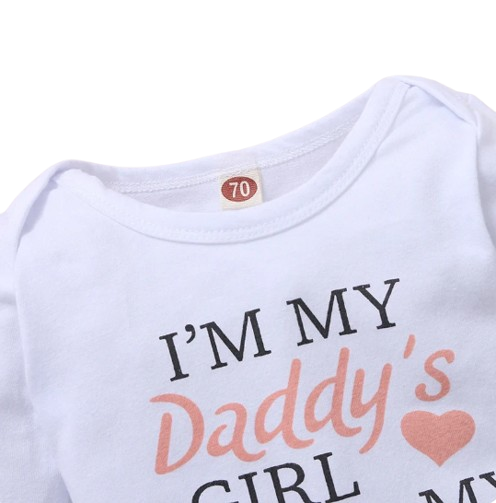 The Bellamy - Daddy's Girl & Mommy's World Romper + Rose Pants