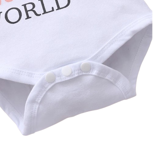 The Bellamy - Daddy's Girl & Mommy's World Romper + Rose Pants