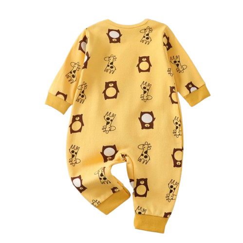 The Axel - Newborn Baby 100% Cotton Romper Long Sleeve Soft Spring Autumn Outfit