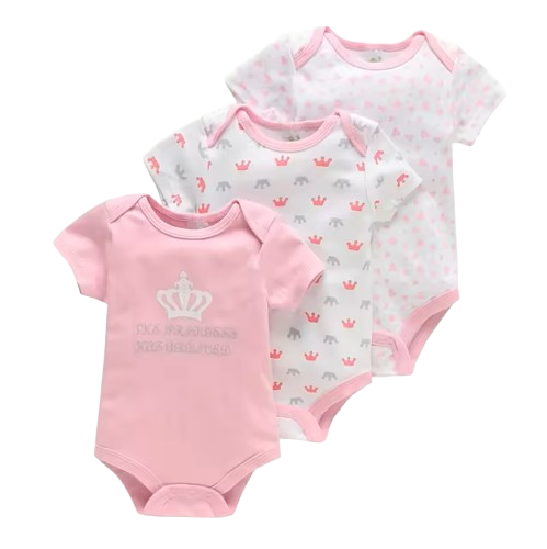 The Bella - Baby Unisex 3pcs Cartoon Print Rompers