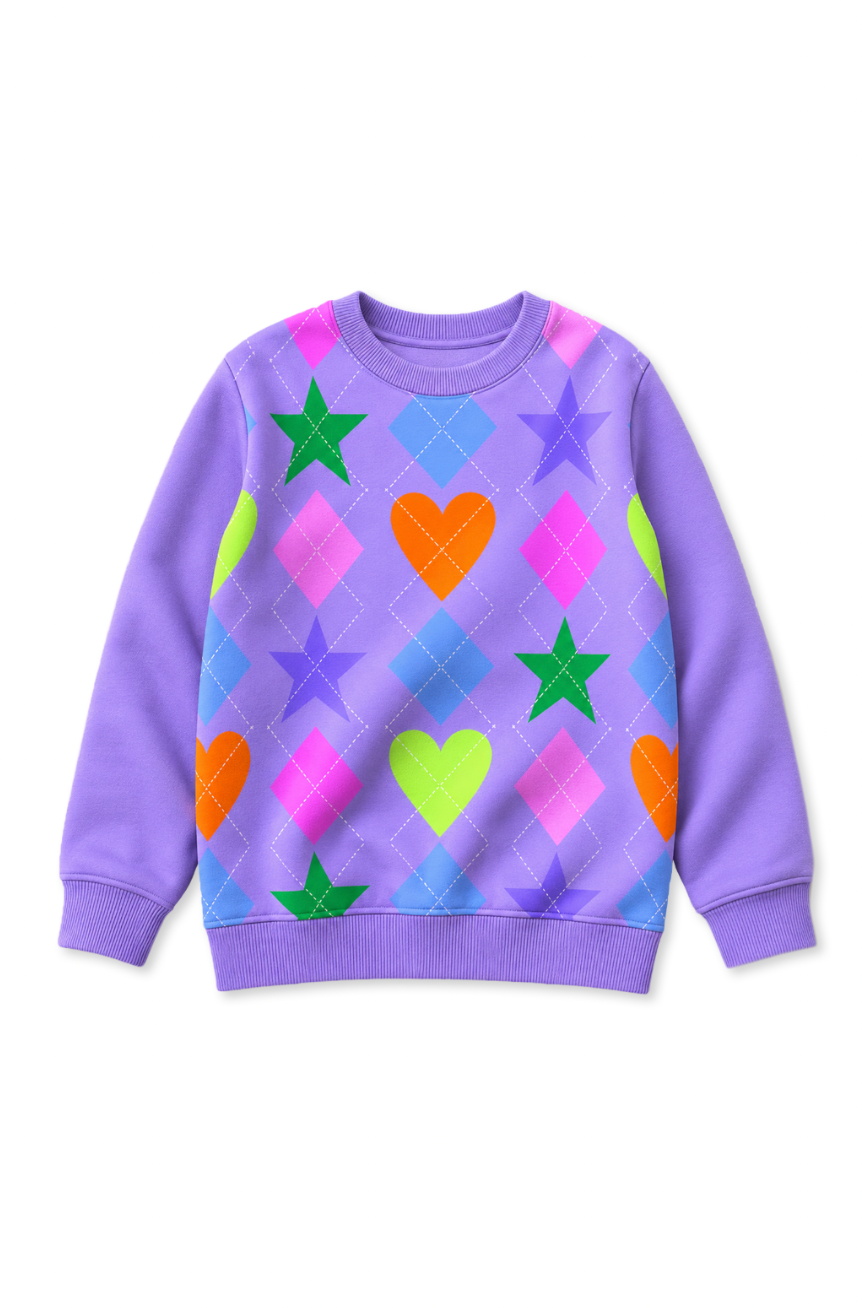 Argyle Sweat - Lavender