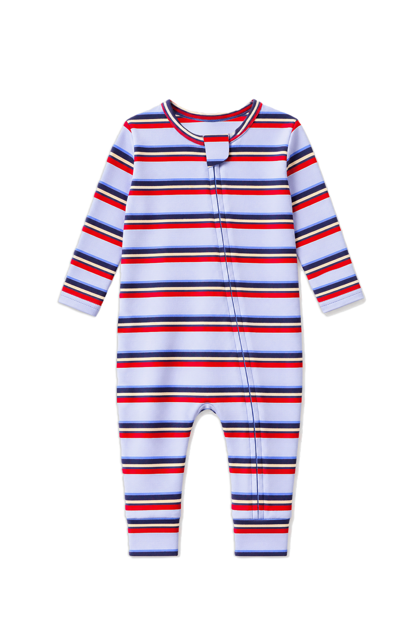 Riviera Stripe Zip Romper