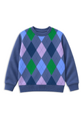 Argyle Sweat - Diesel Blue