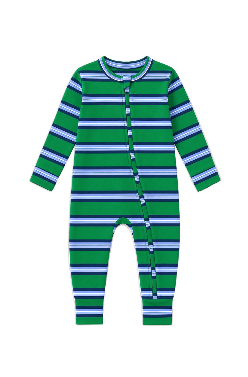 Parker Stripe Zip Romper