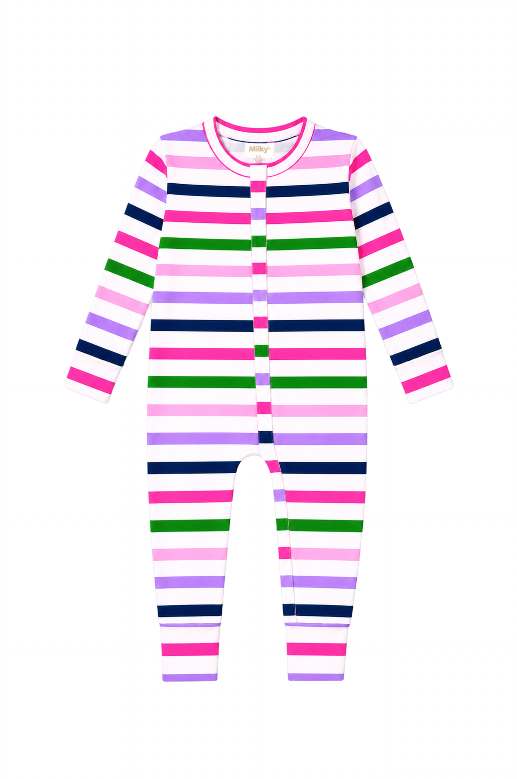 Sherbert Stripe Zip Romper