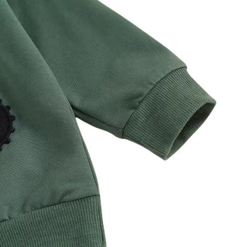 The Bryce - Baby Boy "This Is How I Roll"  Tractor Print Long Sleeve Sweatshirt + Elastic Waist Pants