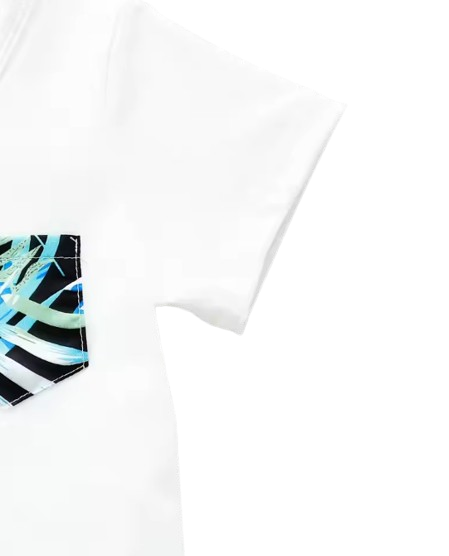 The Brady - Baby Boy Leaf Pattern Hawaiian Beach Casual Short Sleeve Shirt + Shorts