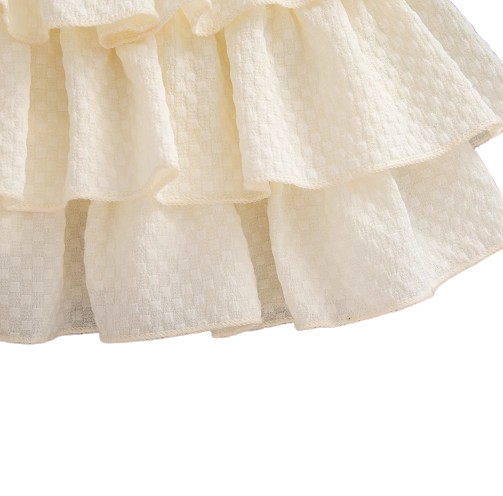 The Alexandria - Baby Girl Pink Bow Knit Red Coat with Sleeveless Cake Dress