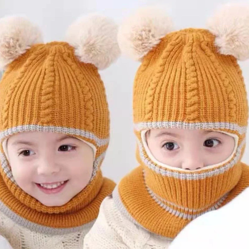 9Baby Hats Scarf One-Piece