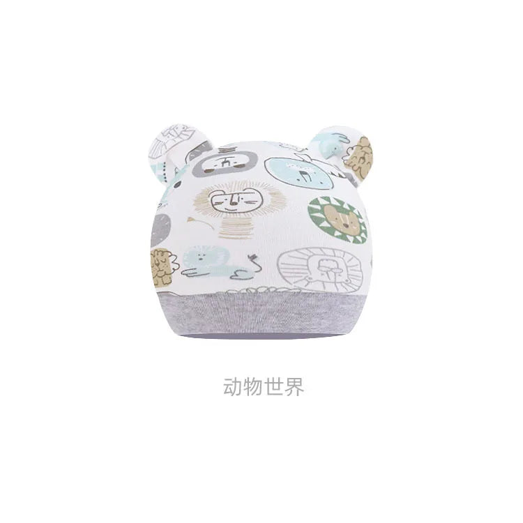 5pcs Baby Cartoon Anti-scratch Gloves Hat Foot Cover Set