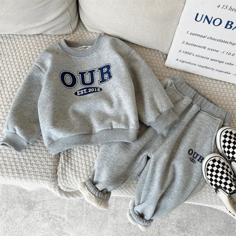 Fleece Inside Clothes Set Hoodie+Pant