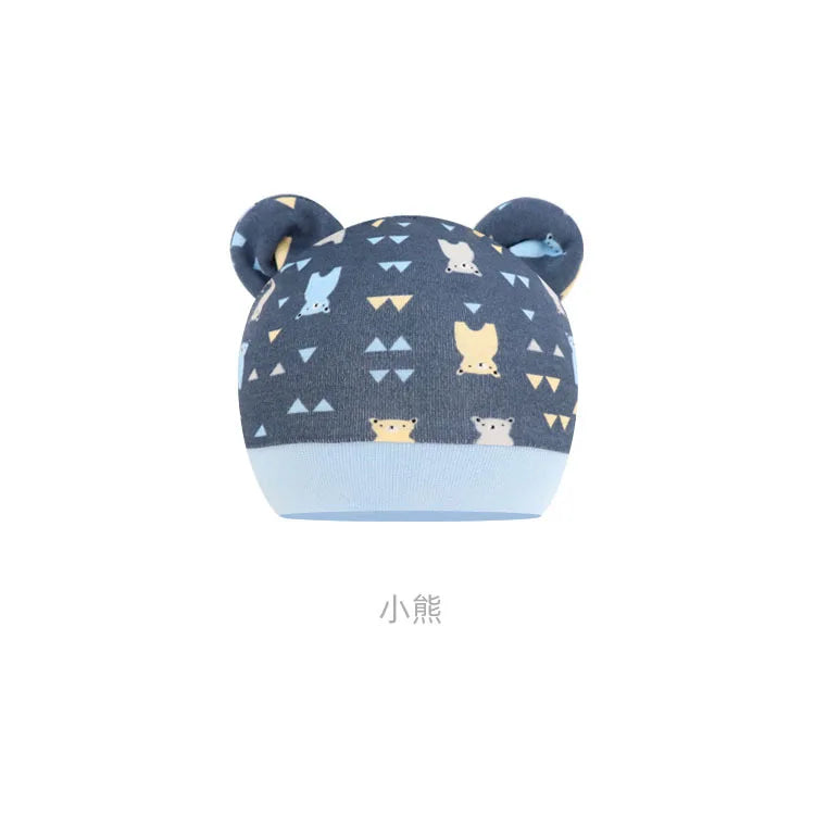 5pcs Baby Cartoon Anti-scratch Gloves Hat Foot Cover Set